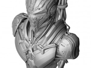 CYRAX MK11 FOR 3D PRINT BUST STL 3D Model