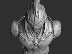 CYRAX MK11 FOR 3D PRINT BUST STL 3D Model