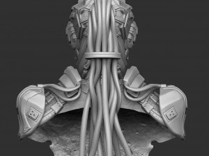 CYRAX MK11 FOR 3D PRINT BUST STL 3D Model