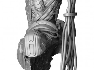 CYRAX MK11 FOR 3D PRINT BUST STL 3D Model