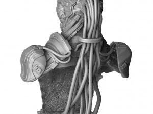 CYRAX MK11 PER BUSTO STAMPA 3D STL Modello 3D