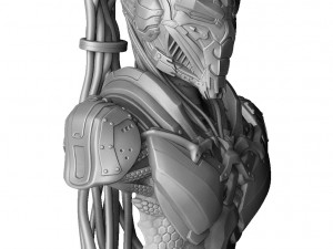 CYRAX MK11 FOR 3D PRINT BUST STL 3D Model