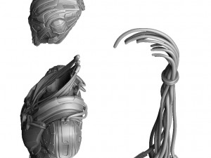 CYRAX MK11 FOR 3D PRINT BUST STL 3D Model