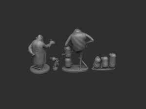 SET DESPICABLE ME FOR 3D PRINT STL 3D Модель