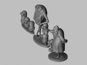 SET DESPICABLE ME FOR 3D PRINT STL 3D Модель