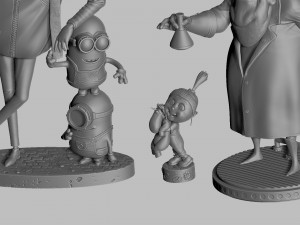 SET DESPICABLE ME FOR 3D PRINT STL 3D Модель