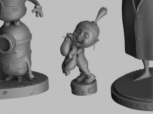 SET DESPICABLE ME FOR 3D PRINT STL 3D Модель