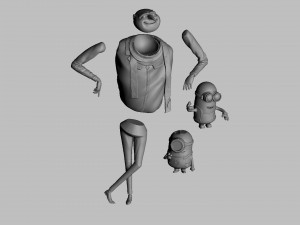 SET DESPICABLE ME FOR 3D PRINT STL 3D Модель