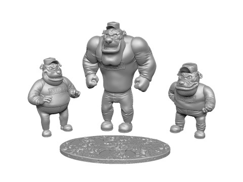 DUCK TALES SET FOR 3D PRINT STL 3D Model