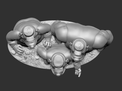 DUCK TALES SET FOR 3D PRINT STL 3D Model
