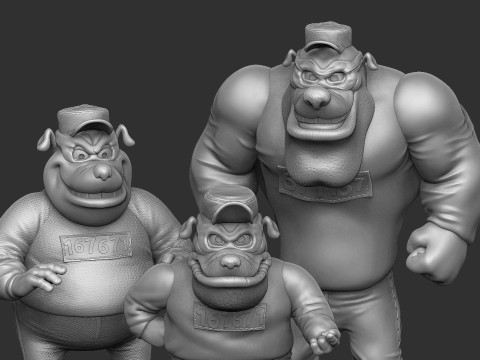 DUCK TALES SET FOR 3D PRINT STL 3D Model