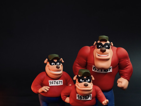 DUCK TALES SET FOR 3D PRINT STL 3D Model