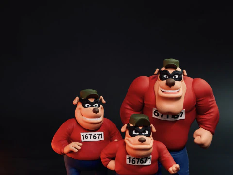 KACZE Opowieści ZESTAW DO DRUKU 3D STL Model 3D