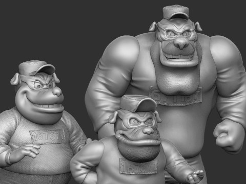 DUCK TALES SET FOR 3D PRINT STL 3D Model