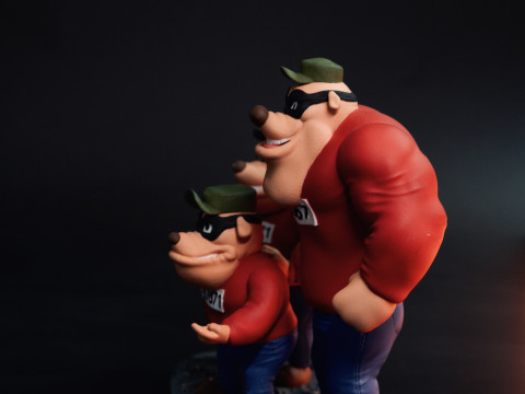 DUCK TALES SET FOR 3D PRINT STL 3D Model