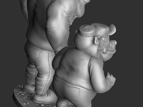 DUCK TALES SET FOR 3D PRINT STL 3D Model