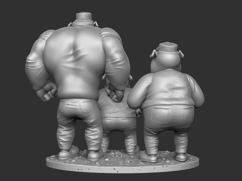 DUCK TALES SET FOR 3D PRINT STL 3D Model