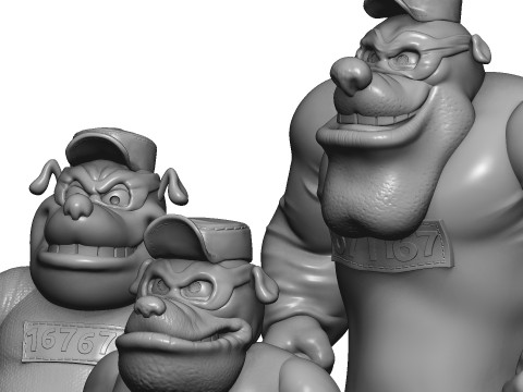 DUCK TALES SET FOR 3D PRINT STL 3D Model