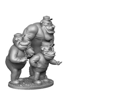 DUCK TALES SET FOR 3D PRINT STL 3D Model