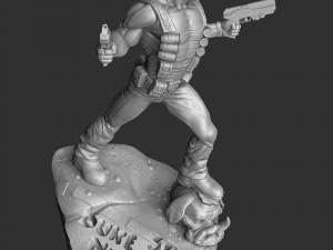 DUKE NUKEM FOR 3D PRINT STL 3D Print Model