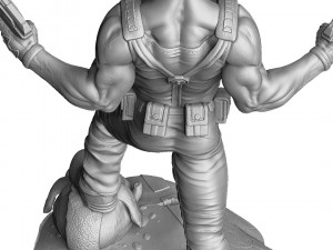 DUKE NUKEM FOR 3D PRINT STL Modèles 3D en vedette