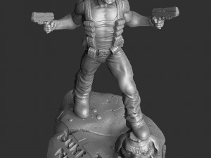 DUKE NUKEM FOR 3D PRINT STL Modèles 3D en vedette