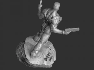 DUKE NUKEM FOR 3D PRINT STL 3D Print Model