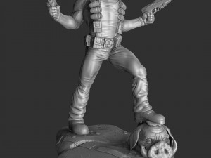 DUKE NUKEM FOR 3D PRINT STL Modèles 3D en vedette