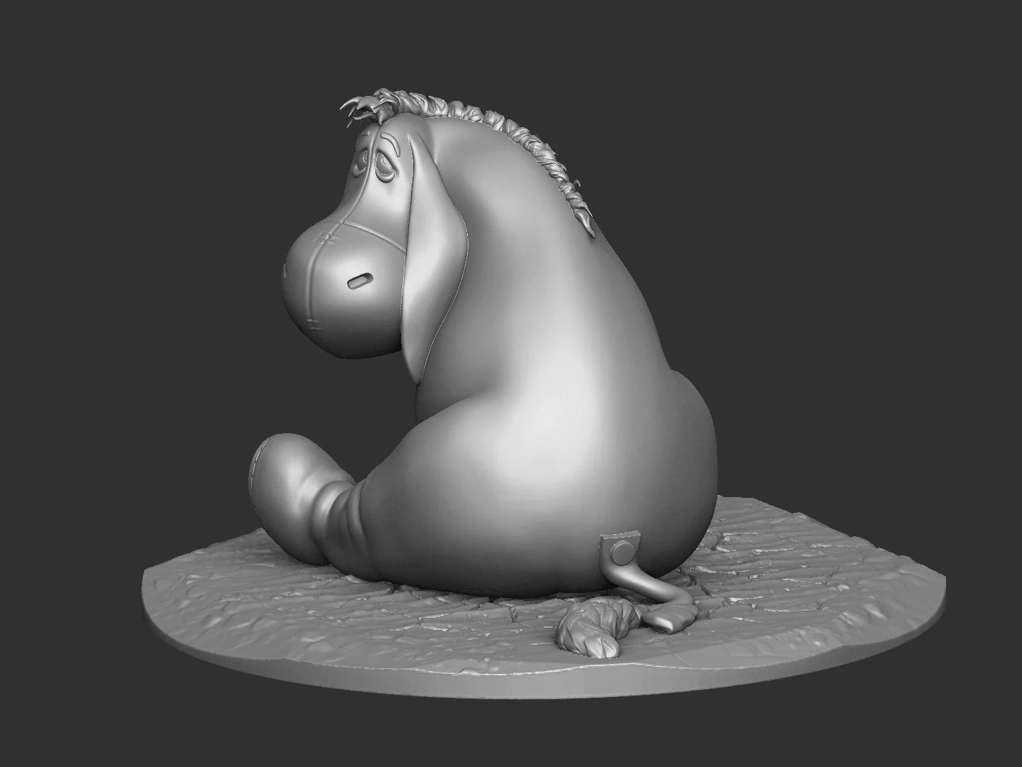 Eeyore DISNEY FOR 3D PRINT STL 3D Print Model .c4d .max .obj .3ds .fbx .stl .blend 