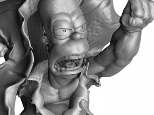 Homer Jay Simpson FOR 3D PRINT STL 3D Model