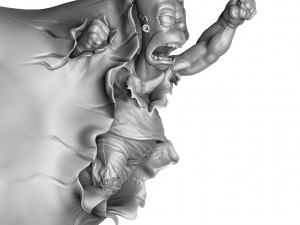 Homer Jay Simpson FOR 3D PRINT STL Modèle 3D