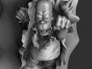 Homer Jay Simpson FOR 3D PRINT STL Modèle 3D