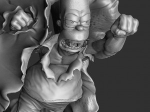 Homer Jay Simpson FOR 3D PRINT STL Modelo 3D
