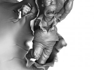 Homer Jay Simpson VOOR 3D PRINT STL 3D Model