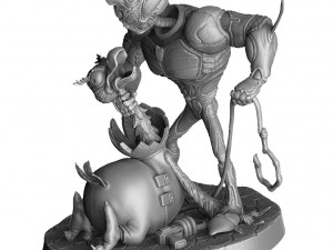 GUYVER-JIM ASSEMBLE FOR 3D PRINT STL 3D Model