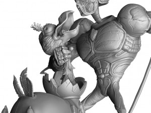 GUYVER-JIM ASSEMBLE FOR 3D PRINT STL 3D Model