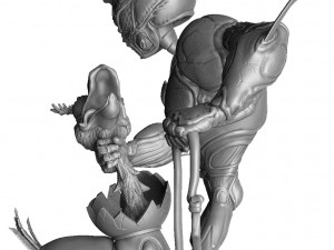 GUYVER-JIM ASSEMBLE FOR 3D PRINT STL 3D Model