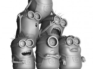 MINIONS FOR 3D PRINT STL ASSEMBLE AND SEPARATELY 3D Model