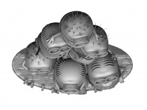 MINIONS FOR 3D PRINT STL ASSEMBLE AND SEPARATELY 3D Model