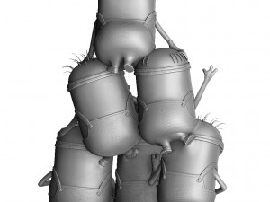 MINIONS FOR 3D PRINT STL ASSEMBLE AND SEPARATELY 3D Model