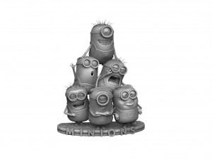 MINIONS FOR 3D PRINT STL ASSEMBLE AND SEPARATELY 3D Model