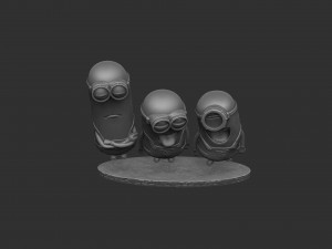 MINIONS FOR 3D PRINT STL SEPARATELY 3D Model