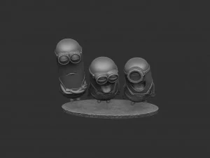 MINIONS FOR 3D PRINT STL SEPARATELY 3D Model