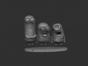 MINIONS FOR 3D PRINT STL SEPARATELY 3D Model