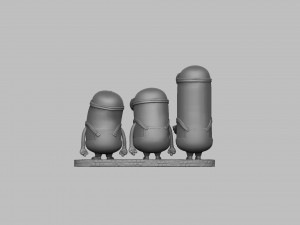MINIONS FOR 3D PRINT STL SEPARATELY 3D Model