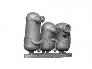 MINIONS FOR 3D PRINT STL SEPARATELY 3D Model