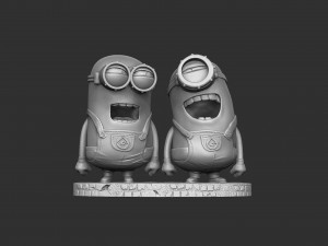 MINIONS FOR 3D PRINT STL SEPARATELY 3D Model