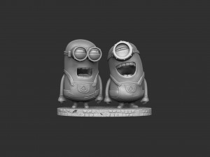 MINIONS FOR 3D PRINT STL SEPARATELY 3D Model