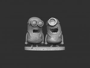 MINIONS FOR 3D PRINT STL SEPARATELY 3D Model