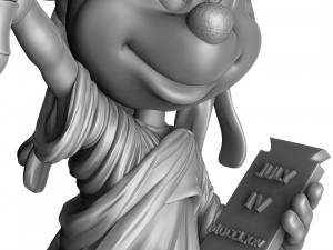 MINNIE MOUSE LIBERTY FOR 3D PRINT STL 3D Модель